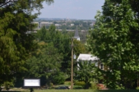 View from Cedar Hill facing north east. Mormon Temple in distance